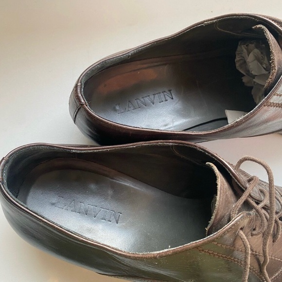 LANVIN Designer Dress Shoes Size 10 - Picture 3 of 5